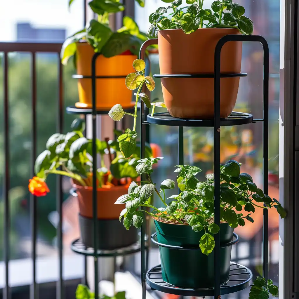 Kleine Plantenstandaards voor Balkons
